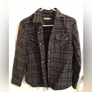 Barbour plaid fleece shacket